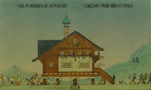 Cartolina "Autunno in Val Formazza" (1921)