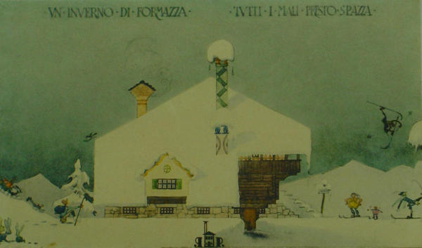 Cartolina "Inverno in Val Formazza"